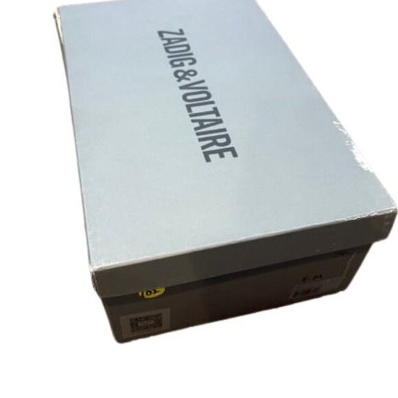 Zadig & Voltaire Flash Chunky Mid-Top Sneakers with Side Zip & Velcro Closure - Picture 10 of 12